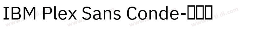 IBM Plex Sans Conde字体转换